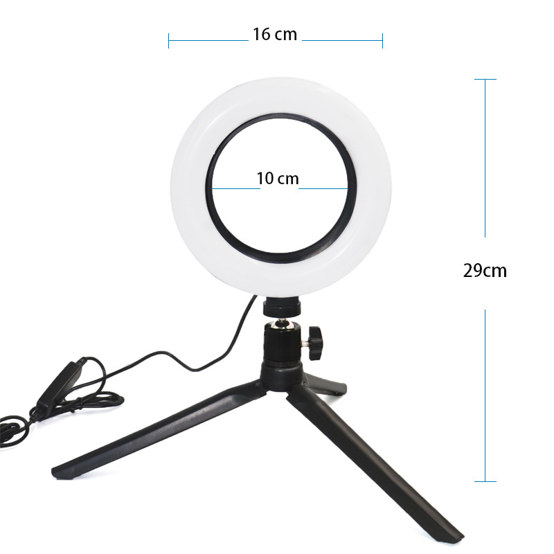 Sunyear Audio network live broadcast fill-in light desktop Light Bracket Annulus LED tripod fill-in light