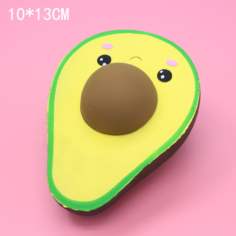 新款慢回弹玩具牛油果Squishy慢回弹水果发泄减压玩具捏捏乐|ru