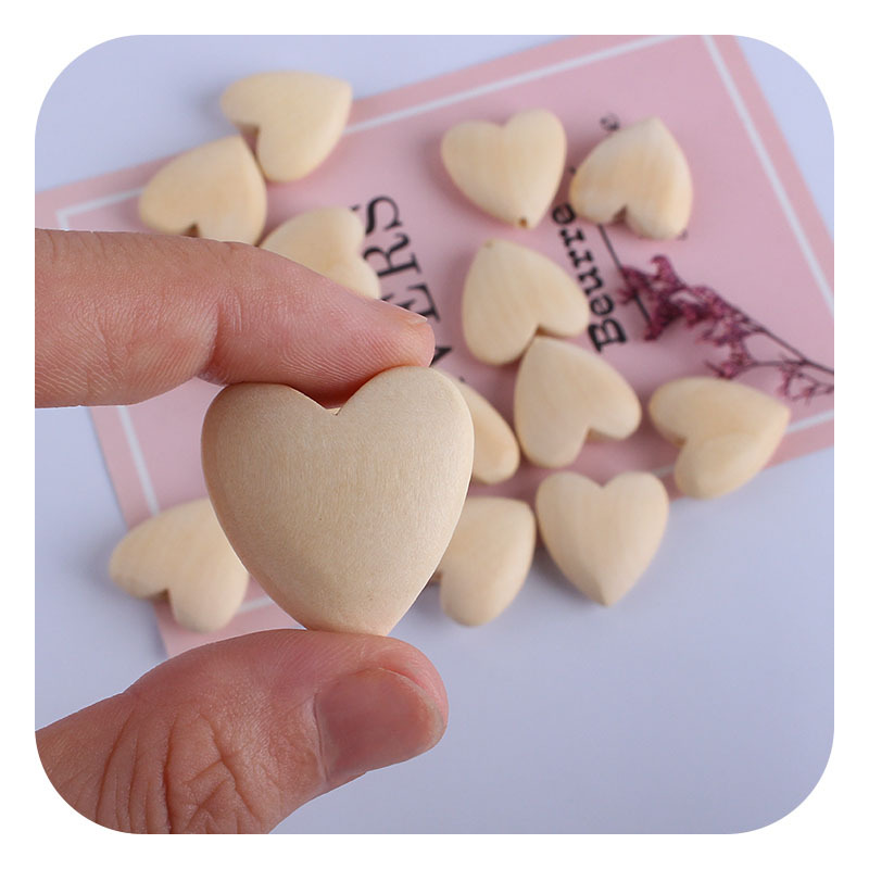 Amor del bebé Hemu melocotón corazón perlas molares pezón de juguete cadena collar mordedor pulsera accesorios la joyería DIY