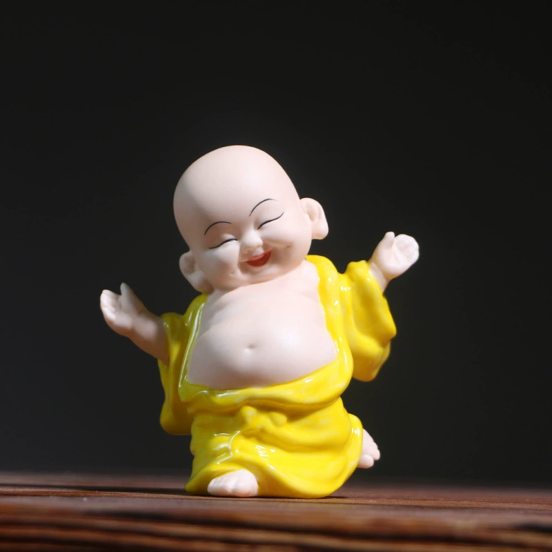 Новый китайский стиль Мин Zen керамика Xiaosha монах Mrida смеющийся Будда креативный подарок подставка для стола декор изделия