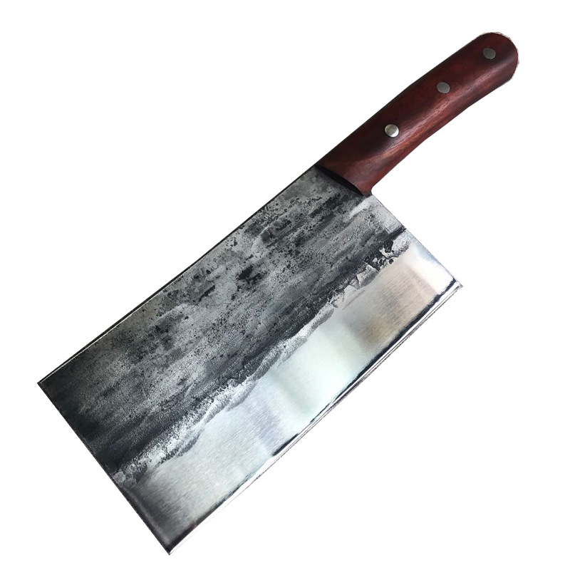 厨师专用不锈钢锰钢大马士革纹切菜刀家用锋利切片刀切肉刀厨房刀