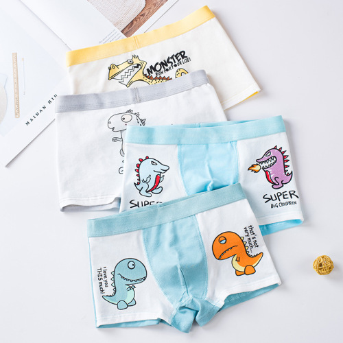 2020 New Boys' Small Dinosaur Cotton Straightleg Underpants, One Piece Dropshipping for Baby Boys