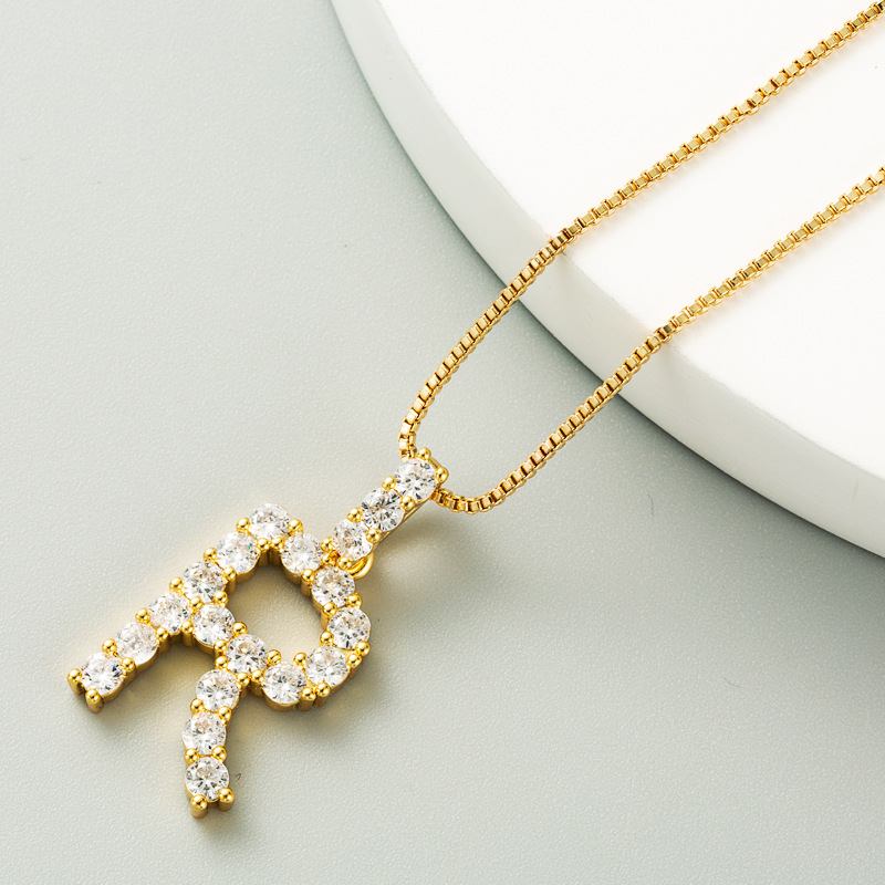 Korean O Word Chain Geometric Letter Necklace Letter Love Clavicle Chain Hip Hop Necklace Wholesale display picture 11