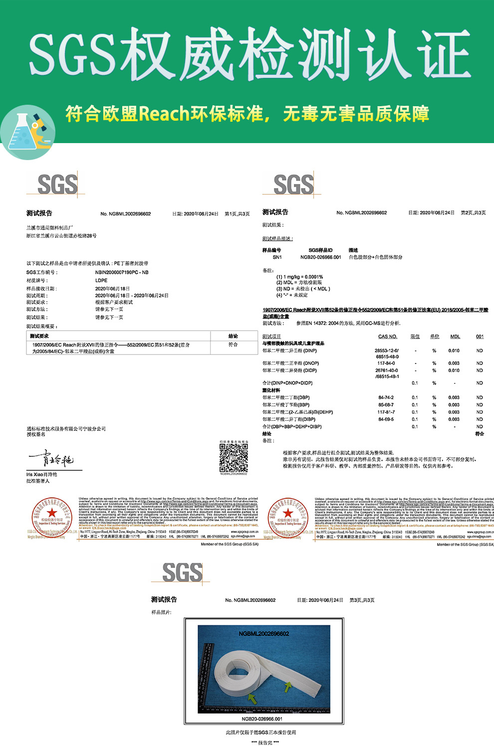 检测报告-丁基胶带