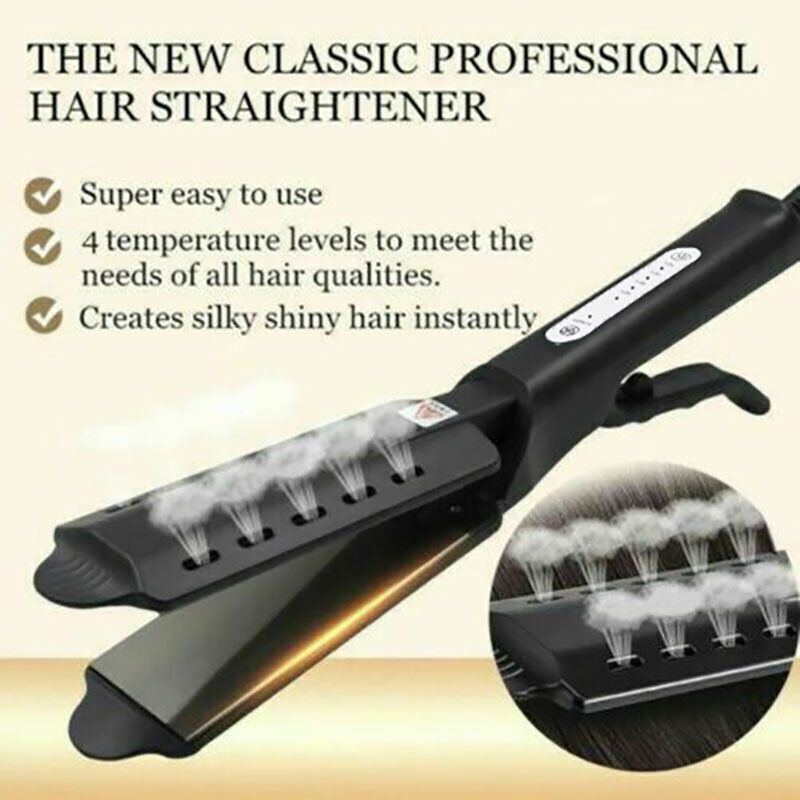 Cross-Border Curling and Straightening Dual-Use Hair Straightening Splint Constant Temperature Portable Air Bangs Curling Hair Straightener Short Hair Hair Care