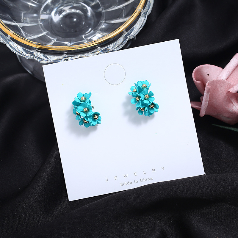 Simple Style Style Wholesale Jewelry 1 Pair Simple Style Flower Alloy Alloy Ear Studs