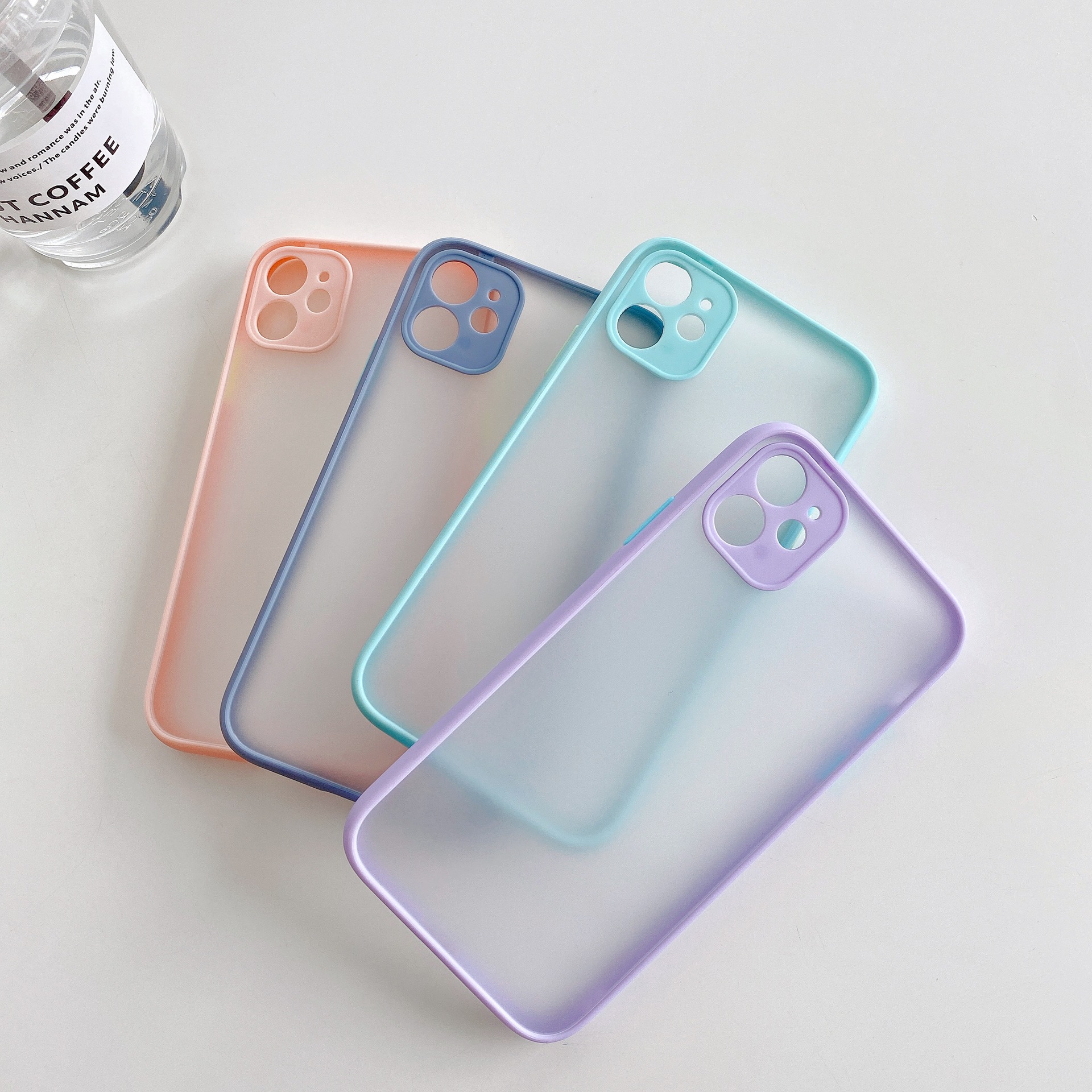 Color Frame Fine Hole Frosted Mobile Phone Case Wholesale Nihaojewelry display picture 11