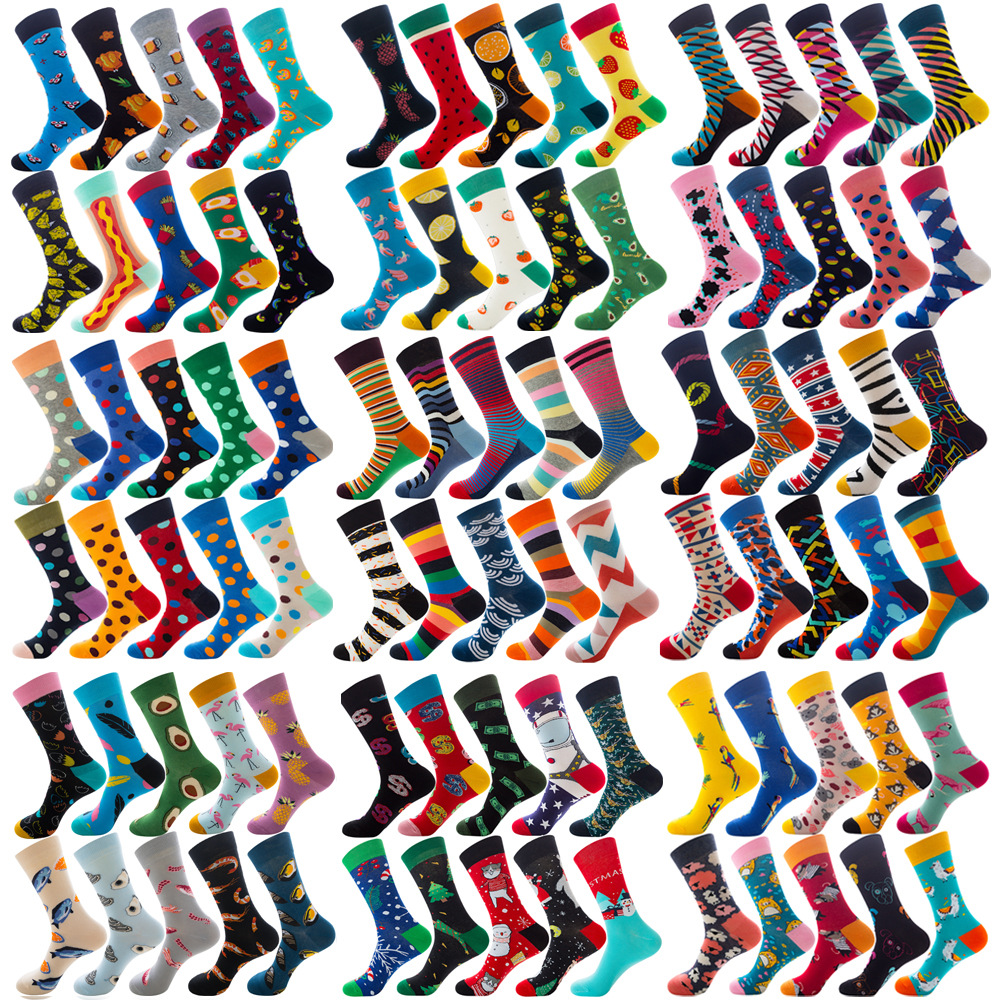 Cross-border ten-color trendy socks Amaz...