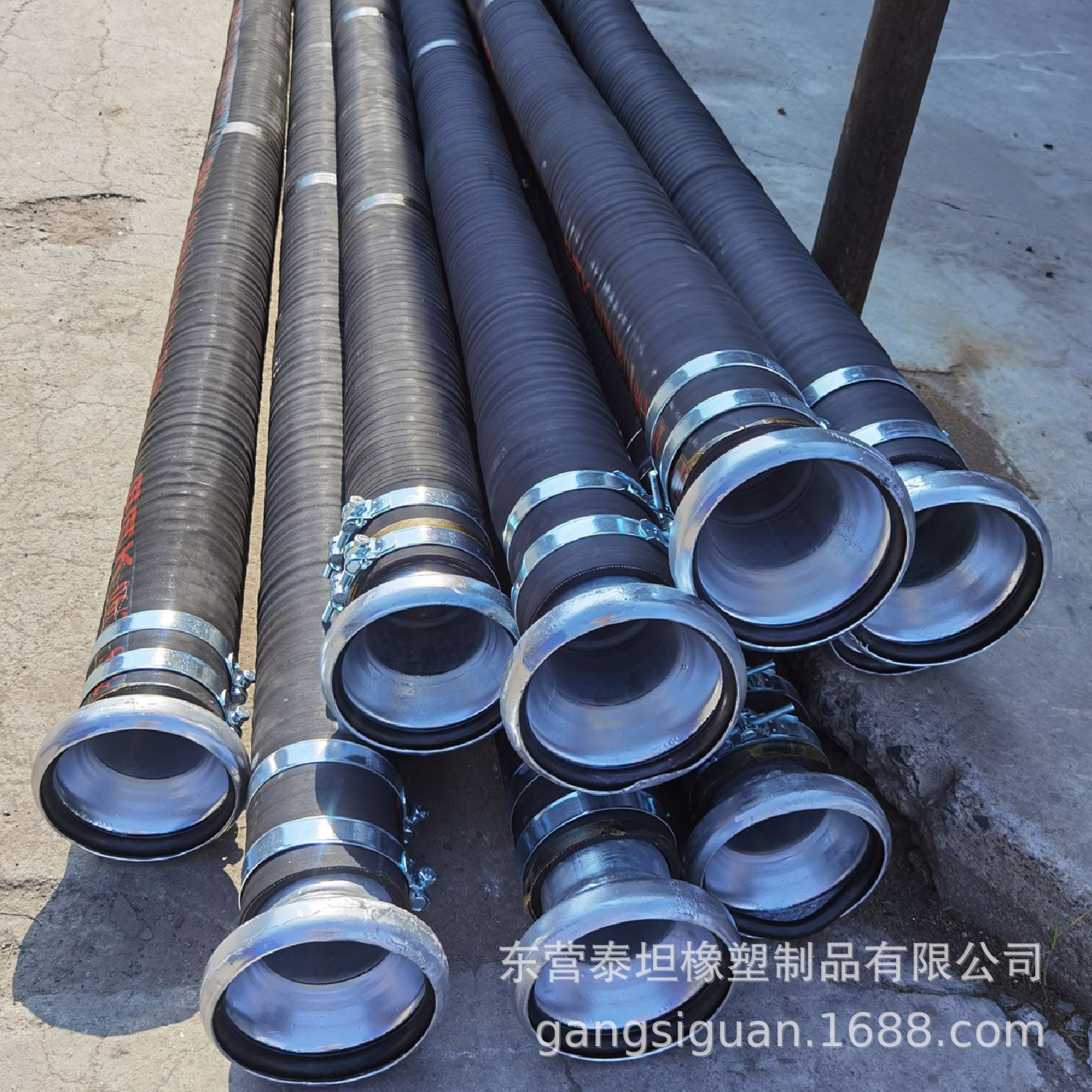 耐磨橡胶管 吸排泥浆 砂用 大口径 钢丝缠绕