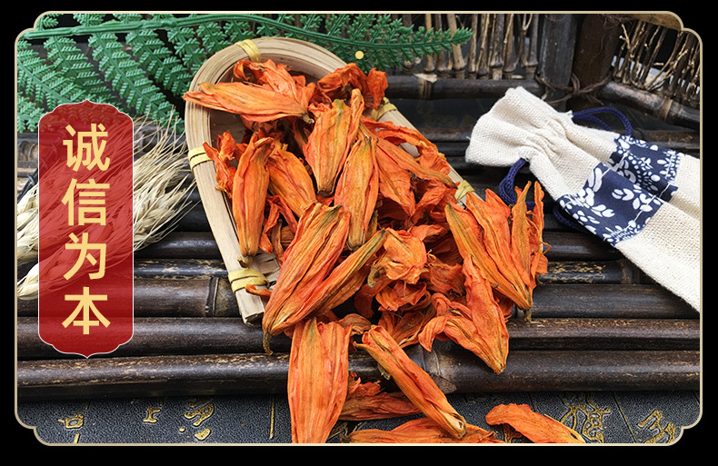 Dried Lily Flower Bai He Hua Loose Herbal Tea Ingredient 500g Bulk in use