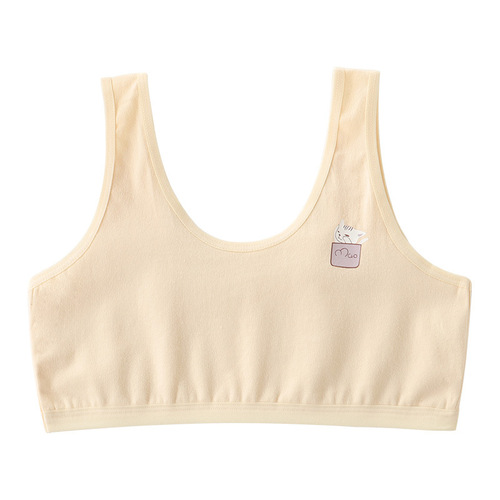 Girls' developmental bras, primary school students' pure cotton underwear, big children's girls' vests, children's bras 9-12-15 years old
