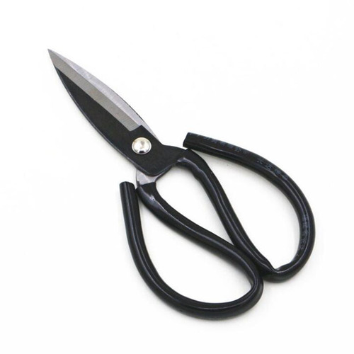 Large-head scissors, household black plastic-coated handle scissors, kitchen scissors, very sharp