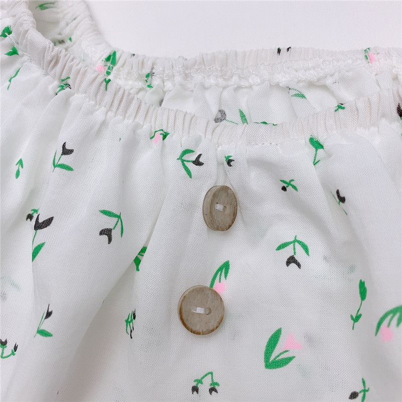 [Privacy New 7607] ropa de trepa de color para bebés, ropa de verano delgada con flores cortas, una chaqueta sin envío