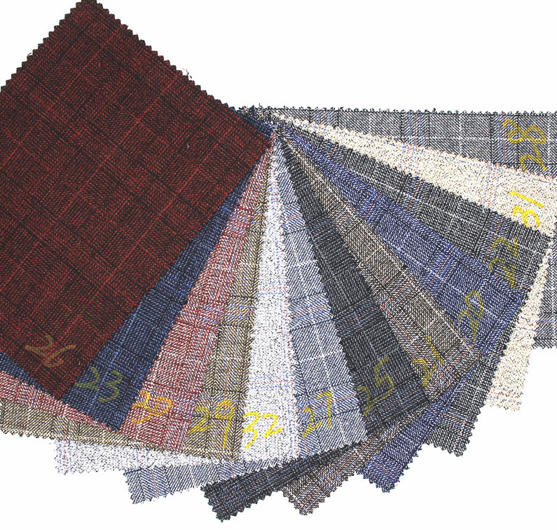 现货 TR色织格子西装面料 梭织精纺 秋冬西装外套服装面料