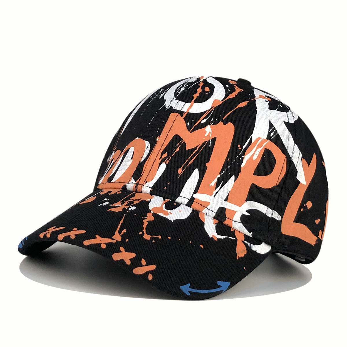 Impresión De Letras Desordenada Gorras De Béisbol Medianas Grandes Para Niños display picture 4