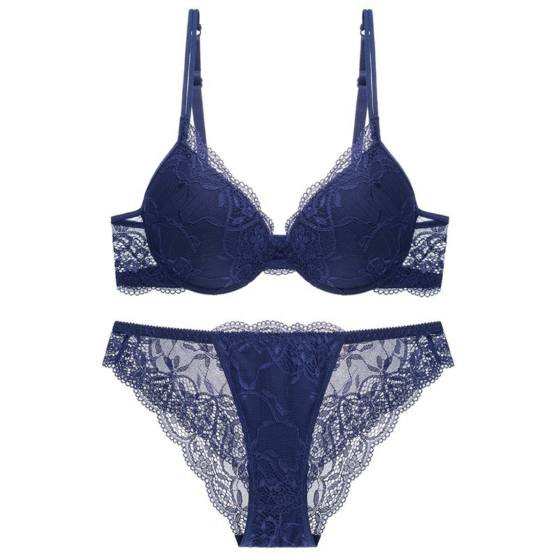 deep V sexy lace breathable comfortable bra set NSXQ13078