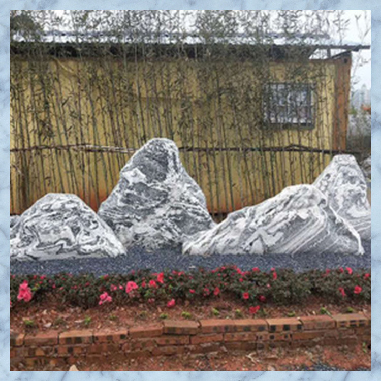 雪浪石切片 雪浪石原石批发 庭院景观石