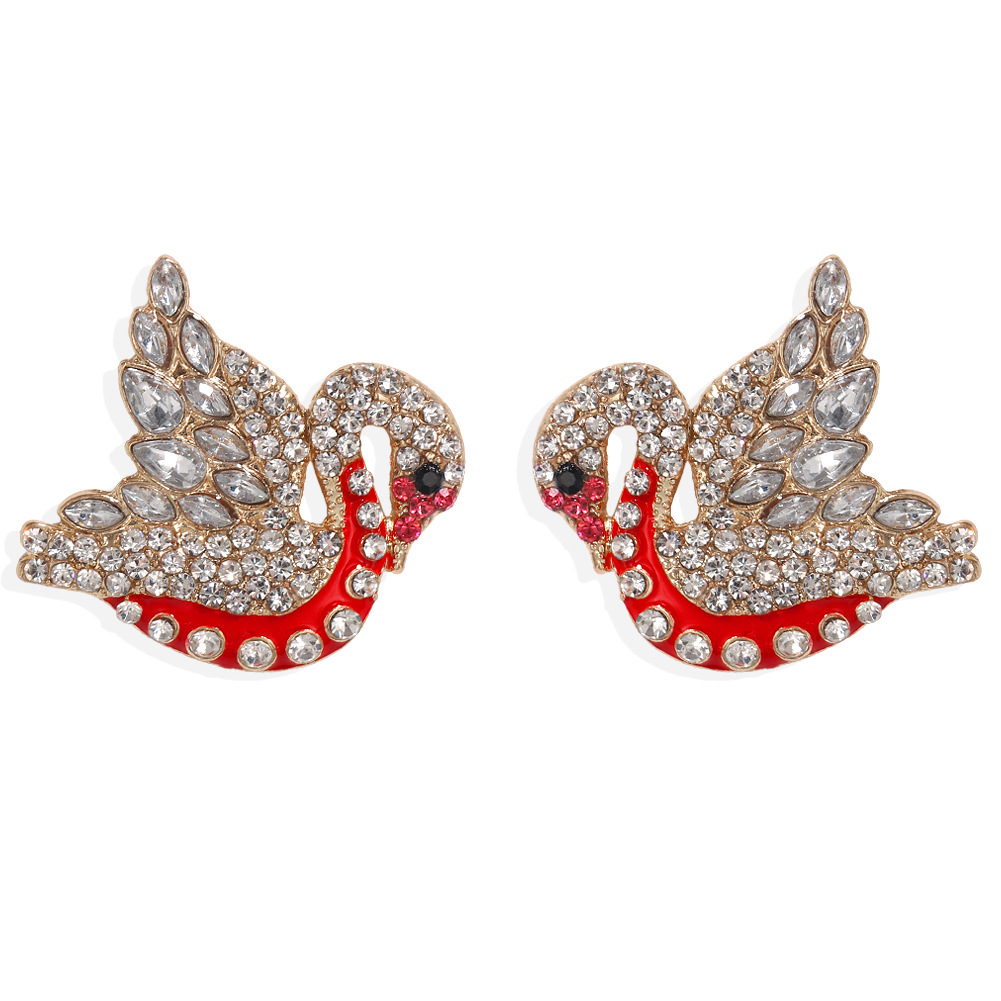 New Fashion  Alloys Studded With Diamonds  Atmosphere Small Fresh  Alloy Earrings Nihaojewelry Wholesale display picture 4