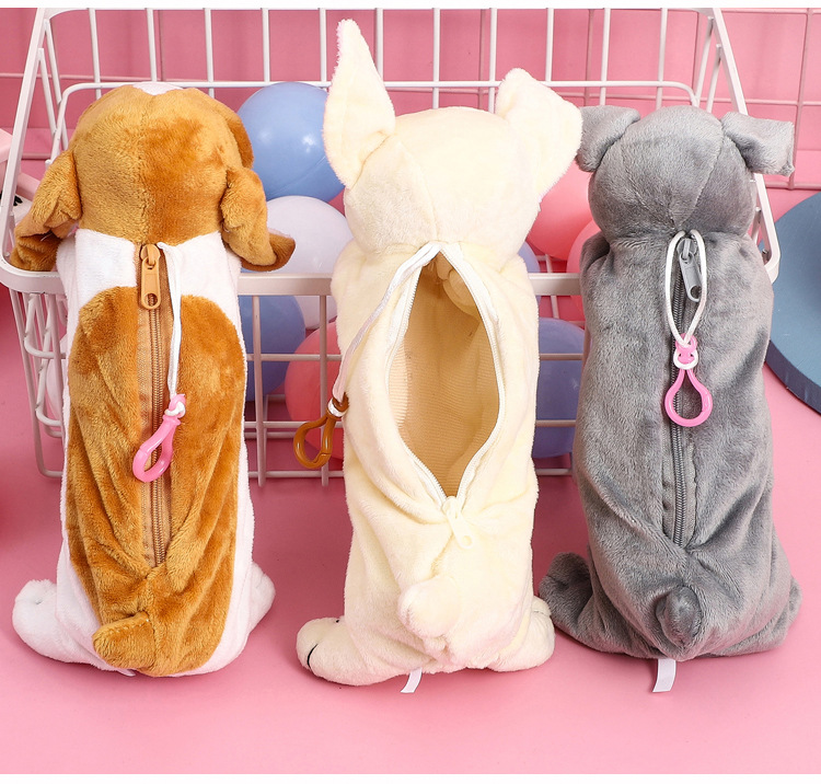 100g Weight 1 Quantity Learning Occasion Cute Cartoon Plush Large Capacity Doll Zipper Stationery Box