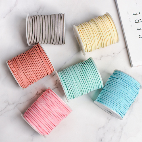 Leather rope flower shop supplies materials flower bouquets decorative velvet belt wrapped flower tying rope floral packaging materials simulated leather rope
