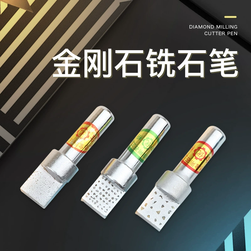 Алмазная ручка Колесный комод Алмазный квадратный конец Фрезерный камень Ручка Точильщик Заостренный шлифовальный круг Формирователь колеса Ручка для коррекции