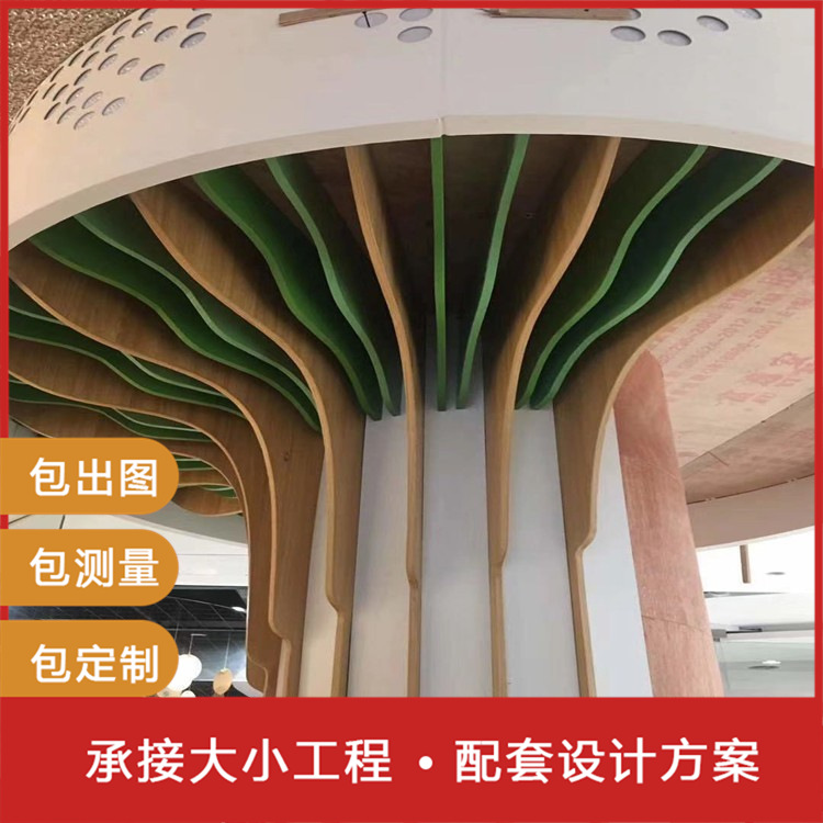 定做异形铝方通吊顶厂家佛山晟铝定制木纹造型铝单板规格