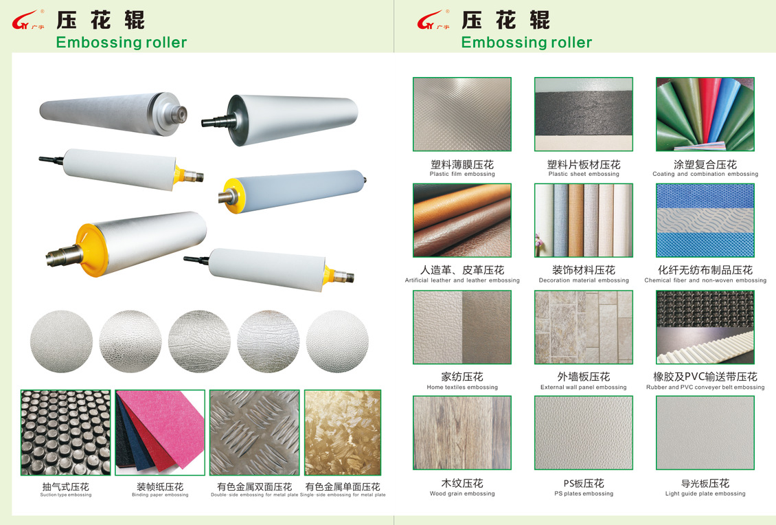厂家供应直销皮纹压花辊