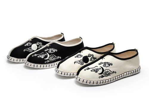Chinese style tai chi chinese kung fu shoes for man cloth shoes old Beijing cloth embroidery for male
