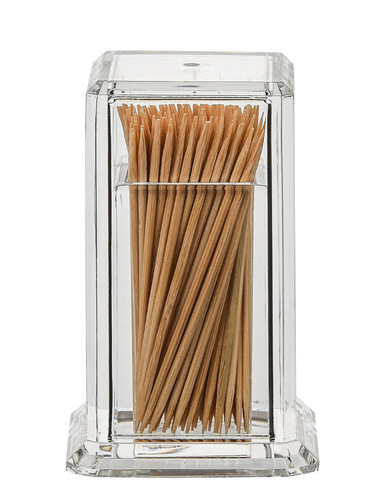 Toothpick tube toothpick box square oval thickened and fall-resistant creative toothpick box restaurant and hotel toothpick box