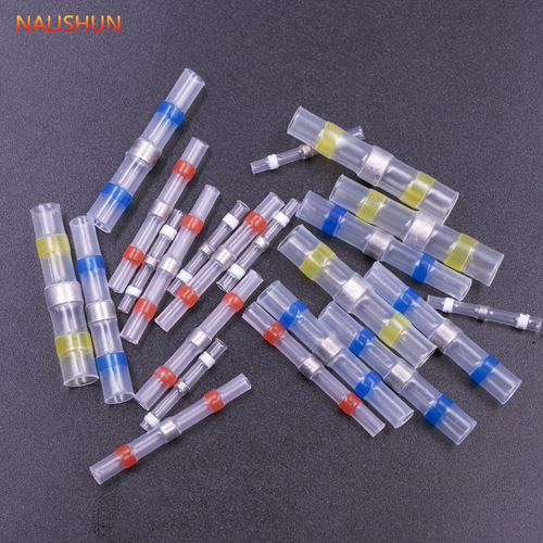 Waterproof heat-shrinkable solder ring intermediate tube, terminal block, insulating sleeve, heat-shrinkable electrical protective wire