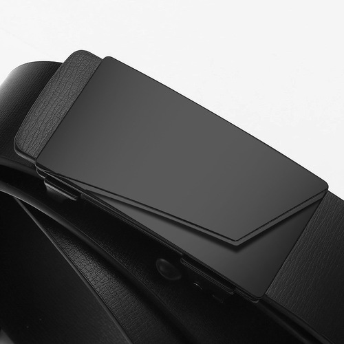 Factory Men's toothless and holeless inner wear automatic buckle leather belt men's Korean style cowhide belt