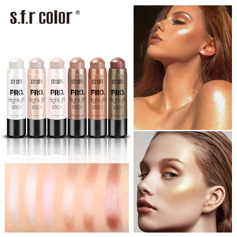 高光修容棒女 鼻影修容高光遮瑕阴影小V脸 6色立体修颜提亮棒