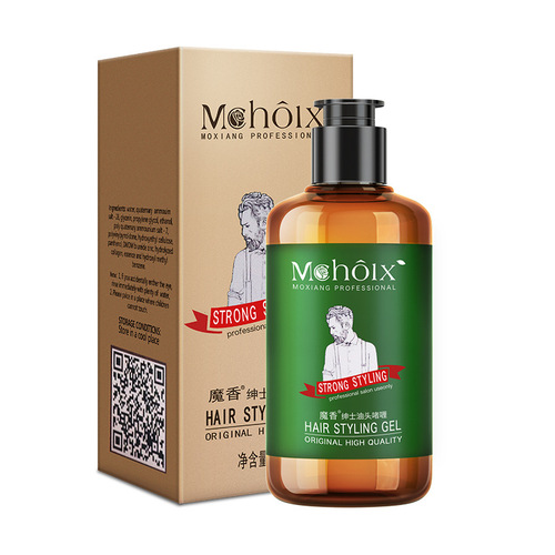 Magic fragrance gel cream factory direct sales men's back hair moisturizing oil head styling gel long-lasting styling gel cream wholesale