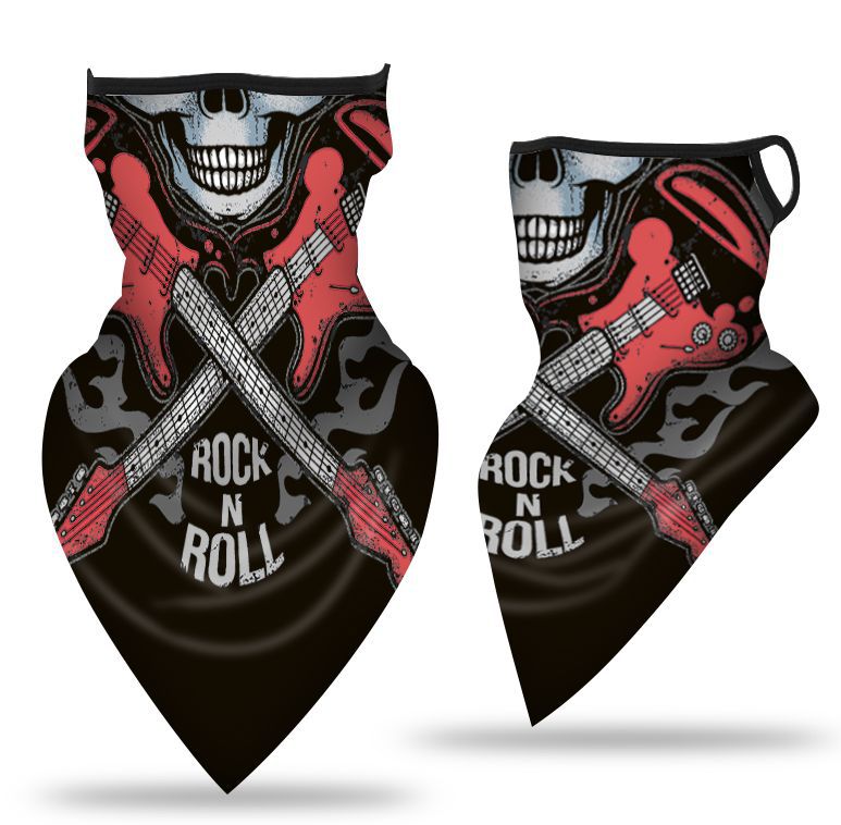 Oído-colgando triángulo bufanda hielo malla de seda máscara transpirable cuello cubierta al aire libre equitación pesca a prueba de viento protector solar cara toalla bufanda