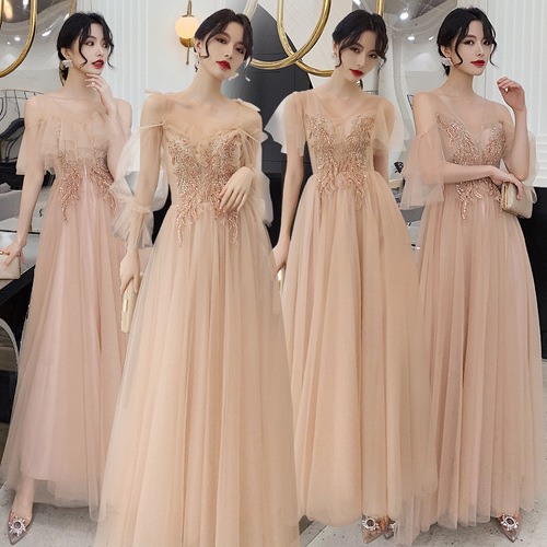 Evening dress Bridesmaid Dress Bridesmaid Dress fairy Bridesmaid group sister dress skirt long girl