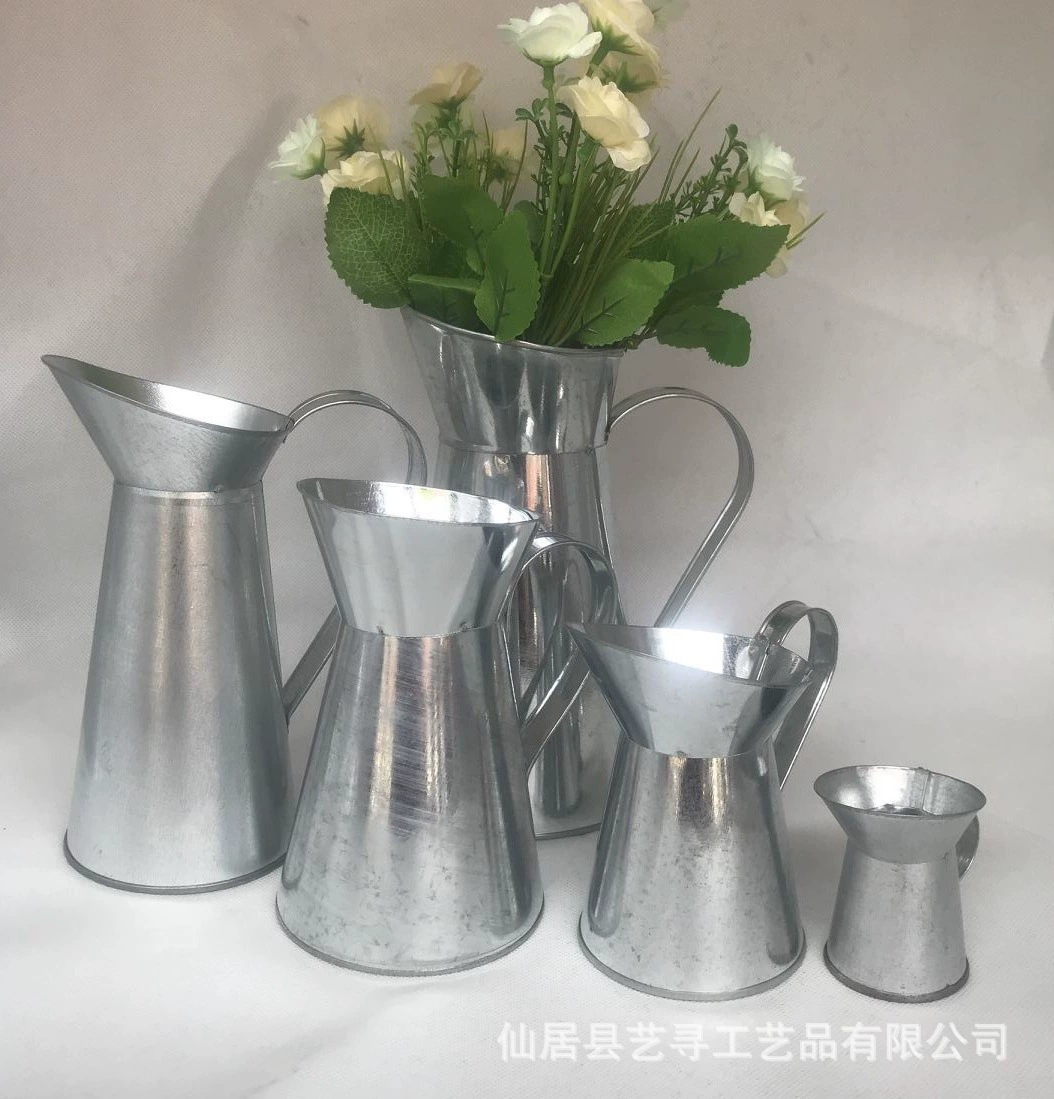 Железный горшок для цветочной композиции в европейском стиле, сушеный цветочный горшок, железный горшок, принадлежности для цветочного магазина (утечка)