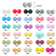 Manufacturer Direct Sales Silicone Beads Baby Teether Pumpkin Beads DIY Milk Bottle Chain Necklace Accessory