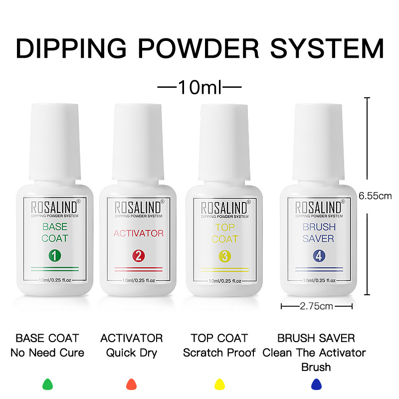 亚马逊美甲浸润粉套装 免烤灯浸润粉全套法式指甲闪粉美甲店专用