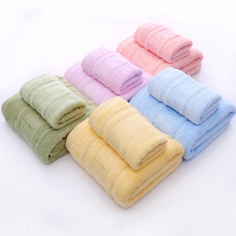Gaoyang towel factory wholesale bamboo fiber thickened jacquard gift towel company welfare towel can be embroidered logo