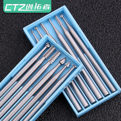 2.35柄钨钢铣刀 橄榄核微雕刻刀 电动镂空 微雕刀 牙针核雕刀|ru