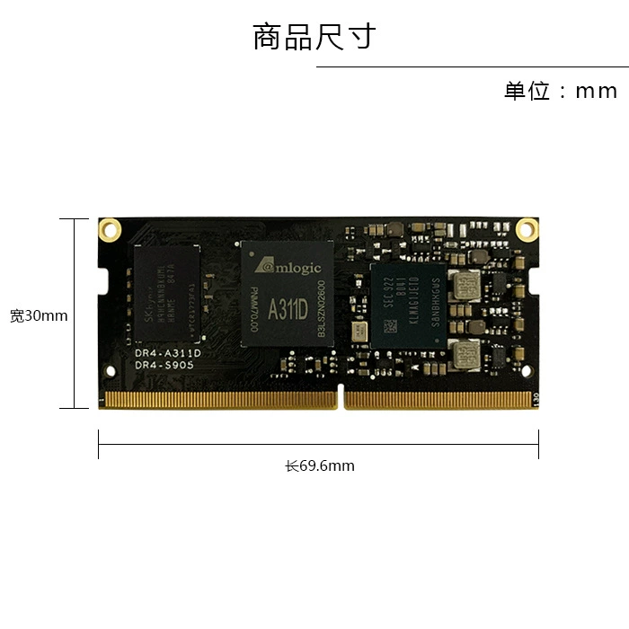 Плата разработчика Jingchen A311D плата на базе A311D ядро 4K 5T NPU amlogic Rongpin DR4-BOX-A311D