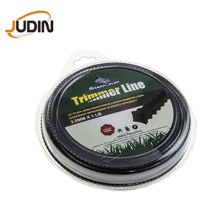 锯齿打草绳 黑色银灰色锯齿Trimmer line割草线