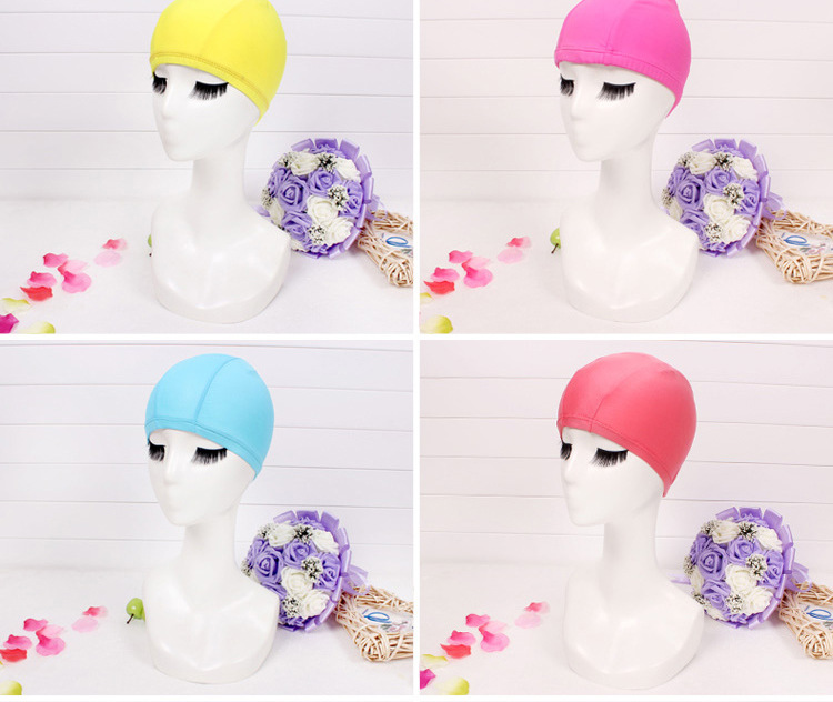 Basic Solid Color Nylon Swimming Accessories 1 Piece display picture 2