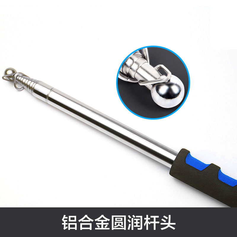 Acero inoxidable retráctil guía asta 1,2 m 1,6 m 2 M 2,5 m comando Polo enseñanza especial polo al aire libre asta