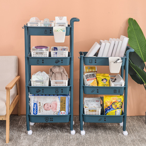 New pulley kitchen shelves Vegetable and fruit organizer trailer storage organizer bathroom sundries shelf