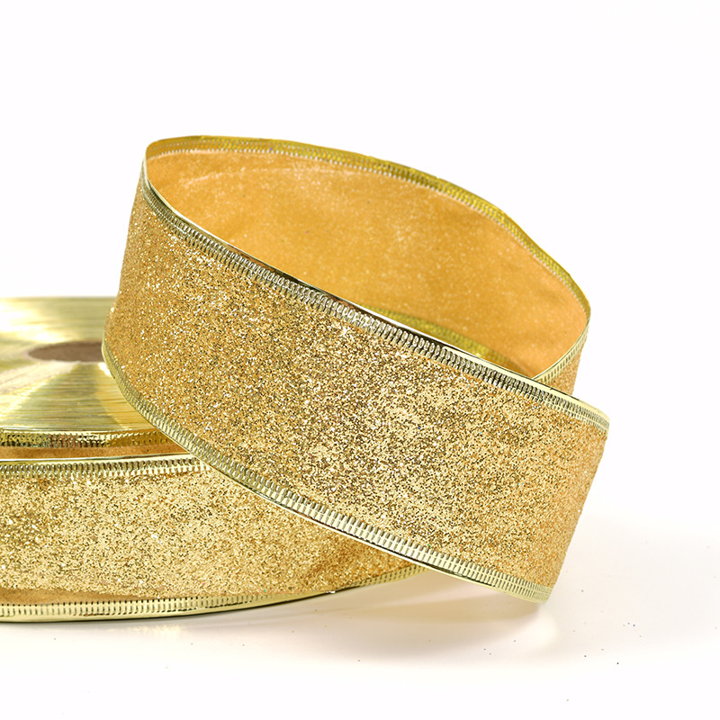 苗苗织带 圣诞节撒粉带 彩色葱粉织带蛋糕彩葱带 节日礼品包装辅料批发详情6