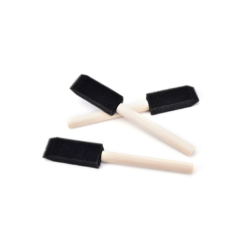 1 -inch sponge brush sponge shovel shading brush for wholesale origin site supply wood handle sponge art painting brush to wholesale