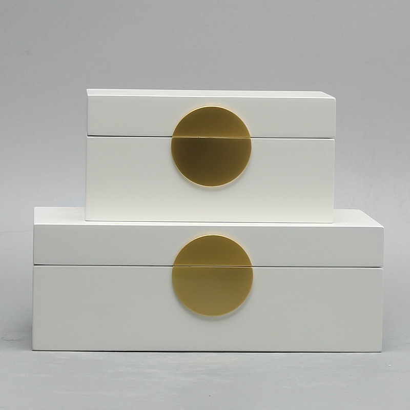 新中式創意首飾盒擺件室內臥室軟裝搭配中國風樣板房間古風飾品盒