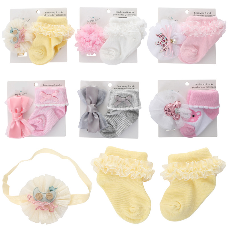 New bow princess lace baby socks, net ya...