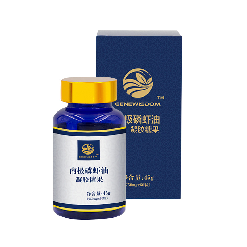 锦慧盛源 南极深海磷虾油软胶囊 鱼油升级版 含DHA 虾青素60粒|ru